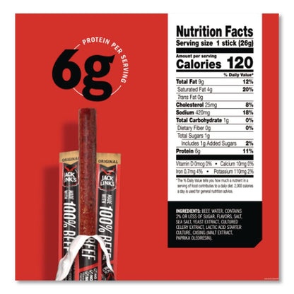 Big Beef Sticks, 0.92 oz Sticks, 20 Sticks/Carton
