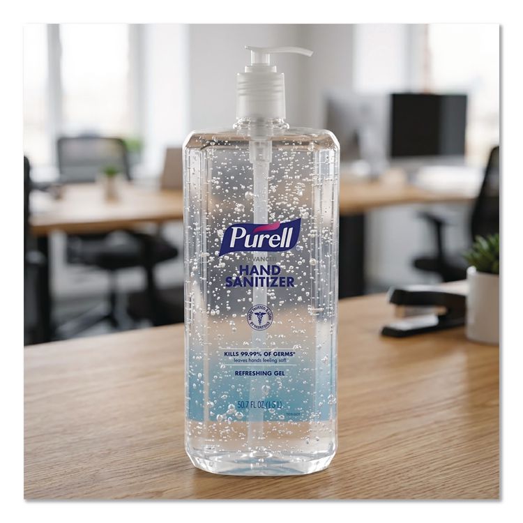Advanced Hand Sanitizer Refreshing Gel, 1.5 L Pump Bottle, Clean Scent