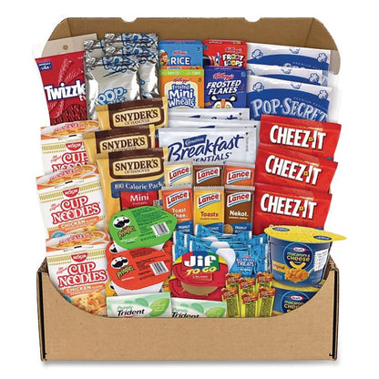 Dorm Room Survival Snack Box, 55 Assorted Snacks/Box