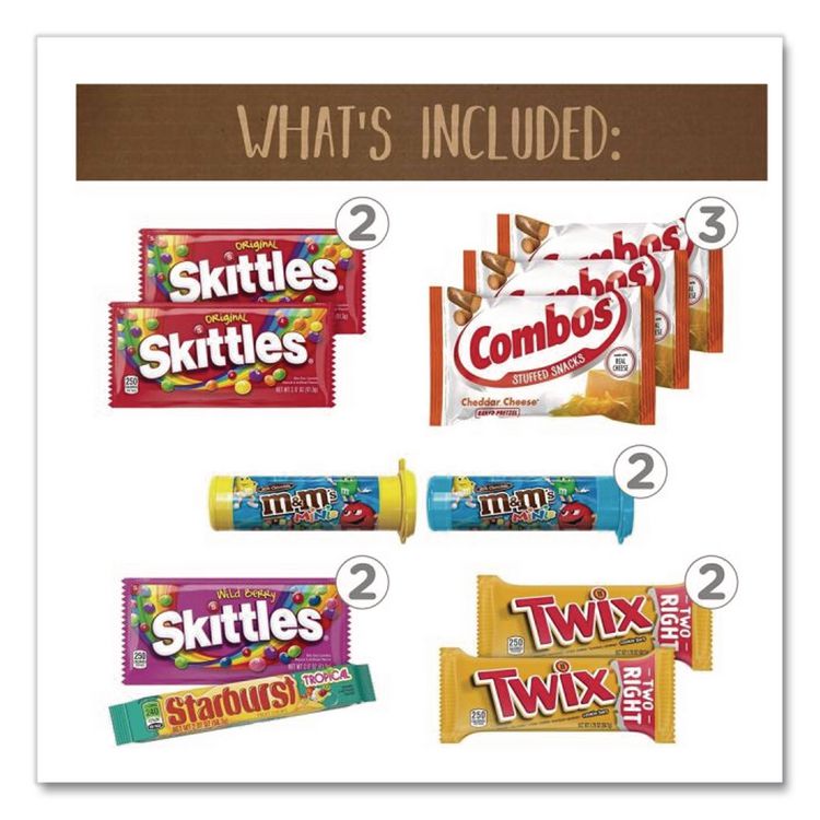 MARS Favorites Snack Box, 23 Assorted Snacks/Box