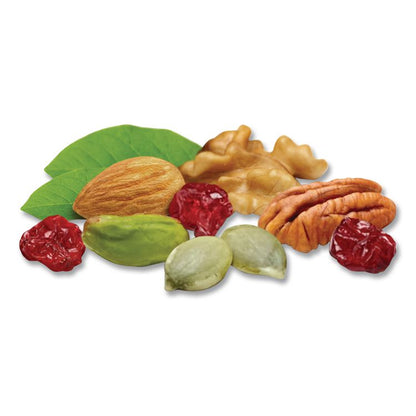 Omega-3 Nut Mix, 1 oz Pouch, 7 Pouches/Pack, 6 Packs/Carton