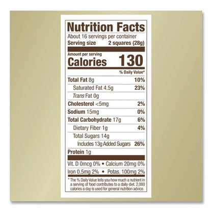 Premuim Assorted Dark and Milk Chocolate Squares, 15.77 oz Bag