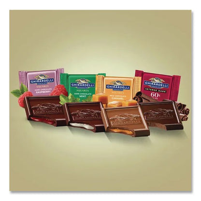 Premuim Assorted Dark and Milk Chocolate Squares, 15.77 oz Bag