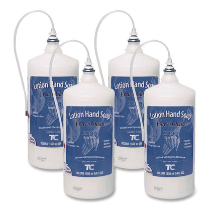 OneShot Lotion Soap Refill, Fragrance-Free, 1,600 mL, 4/Carton