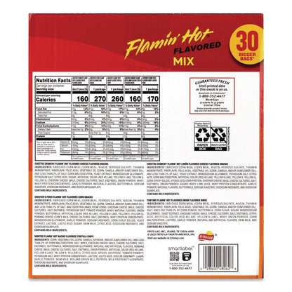 Flamin' Hot Mix Variety Pack, Assorted Flavors, Assorted Size Bag, 30 Bags/Carton