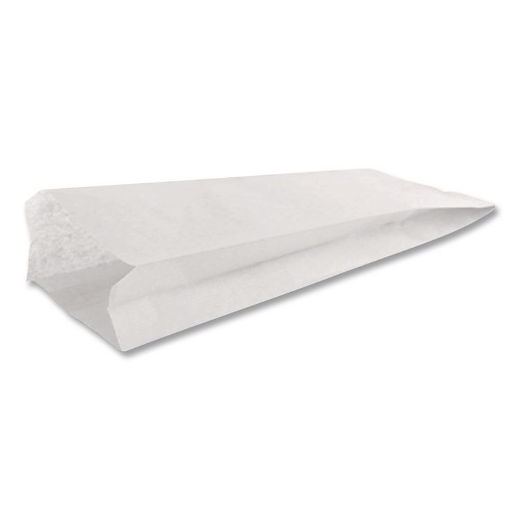 Grease-Resistant Single-Serve Hot Dog Bags, 3.5 x 1.5 x 8.5, White, 6,000/Carton