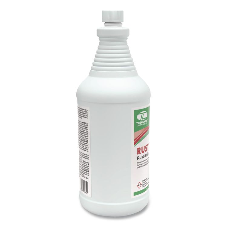 Rust-X Rust Stain Remover Acidic Cleaner, Acidic Scent, 1 qt Bottle, 12/Carton