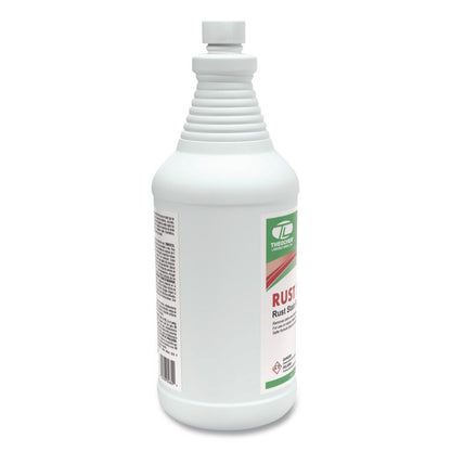 Rust-X Rust Stain Remover Acidic Cleaner, Acidic Scent, 1 qt Bottle, 12/Carton
