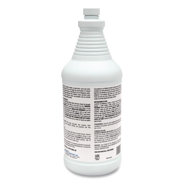 Safe-T-Bowl Liquid Toilet Bowl Cleaner, Unscented, 32 oz Bottle, 12/Carton