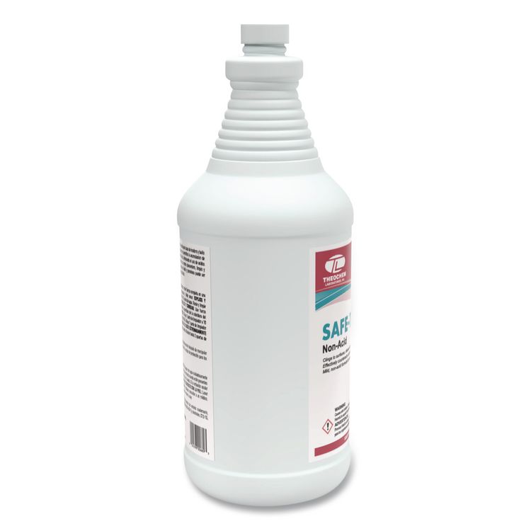 Safe-T-Bowl Liquid Toilet Bowl Cleaner, Unscented, 32 oz Bottle, 12/Carton