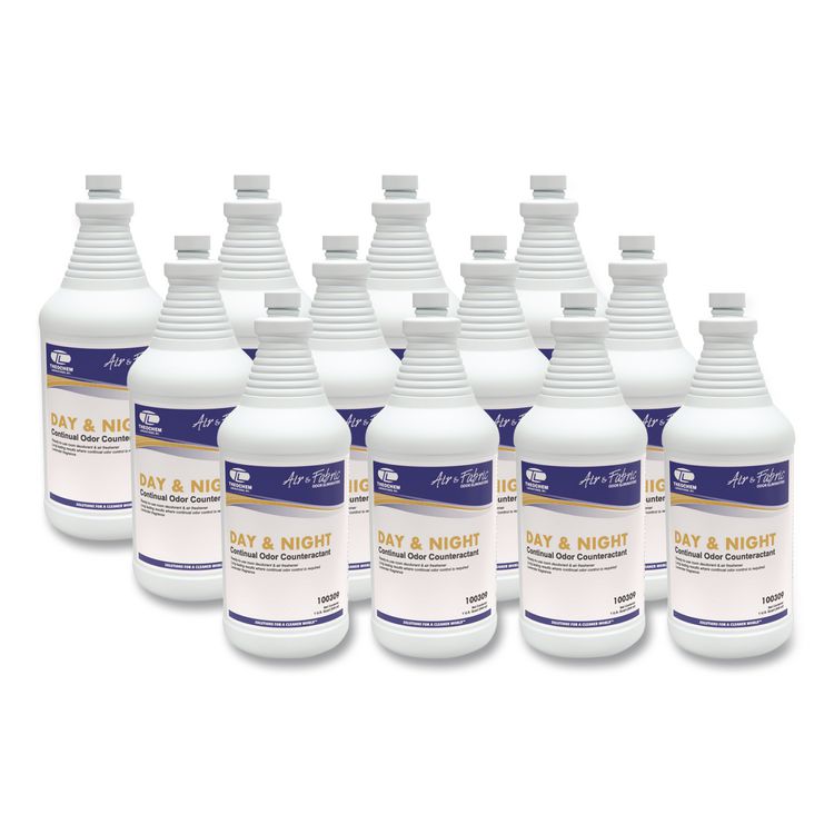 Day and Night Wicking Odor Absorber, Lavender Scent, 32 oz Bottle, 12/Carton
