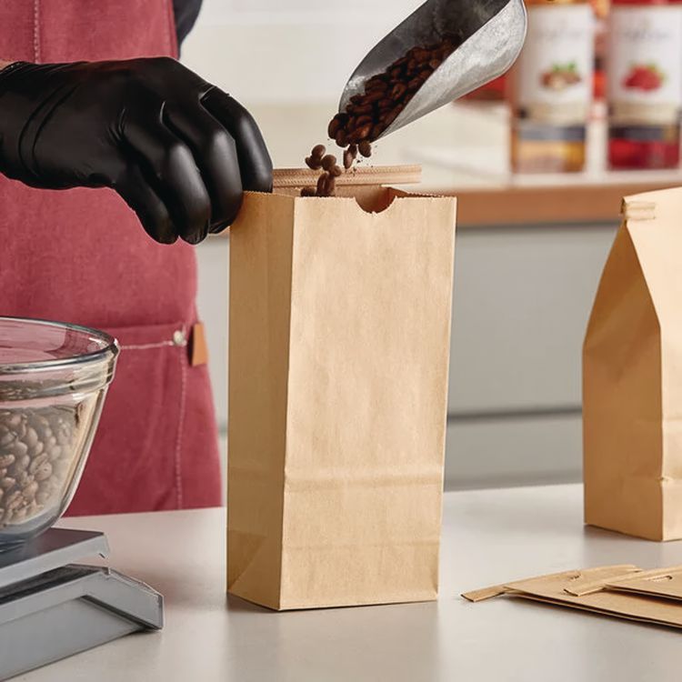 EcoCraft Coffee Bag, 3.38 x 2.5 x 7.75, Kraft, 1,000/Carton