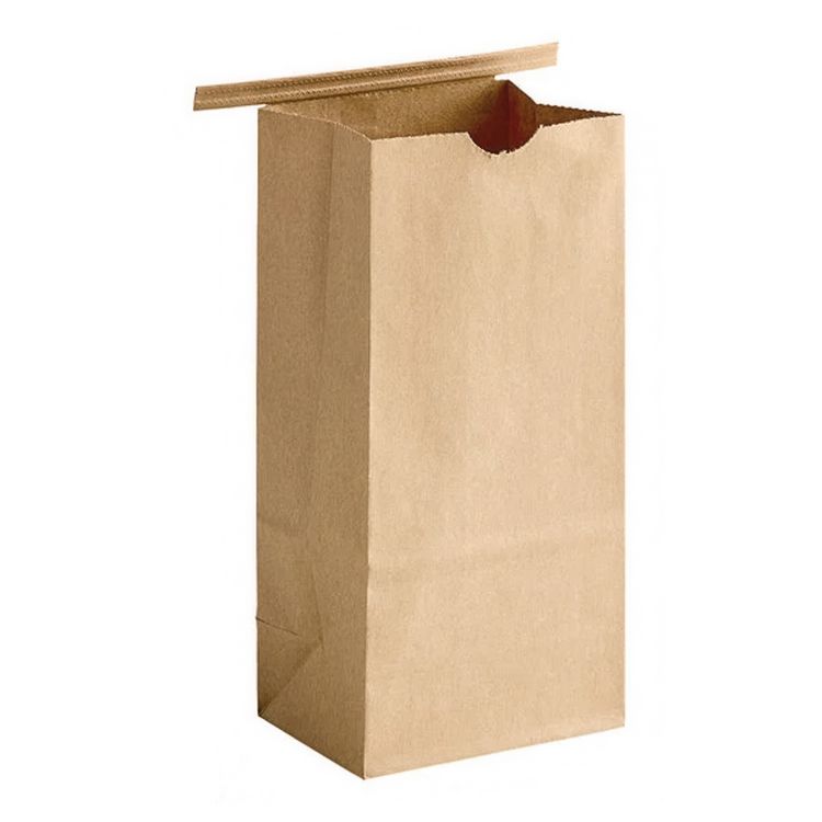 EcoCraft Coffee Bag, 3.38 x 2.5 x 7.75, Kraft, 1,000/Carton
