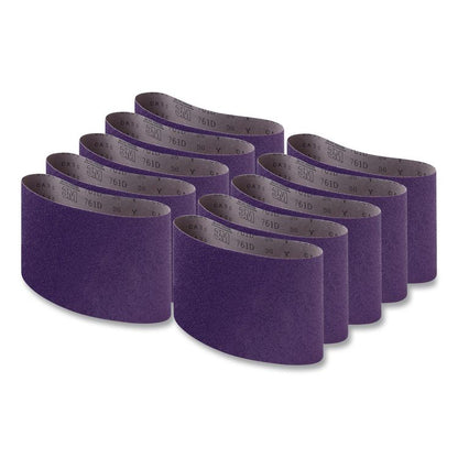 Regalite Resin Bond Cloth Belt, 80 Grit, 9.88 x 29.5, 10/Carton