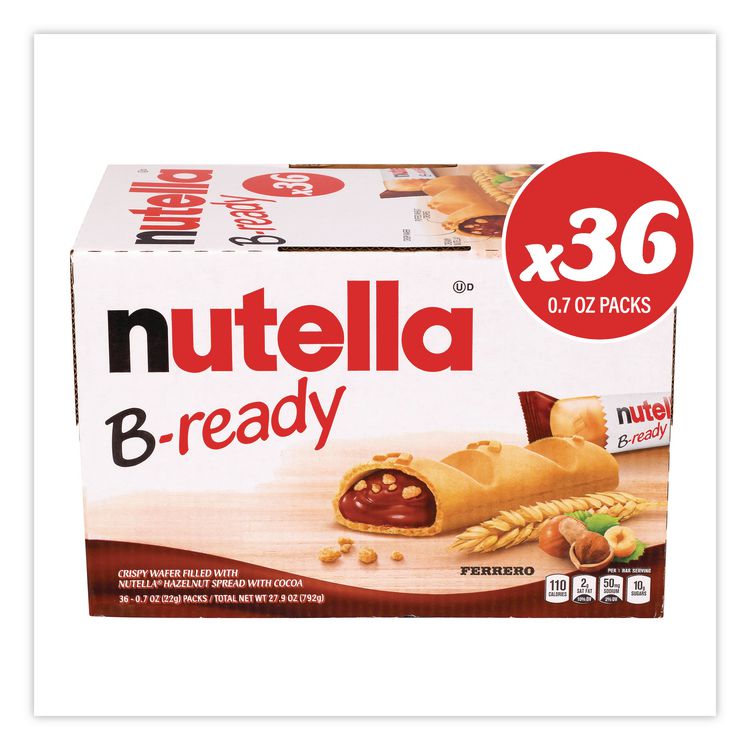 B-Ready, Hazelnut, 0.7 oz Bag, 36/Carton