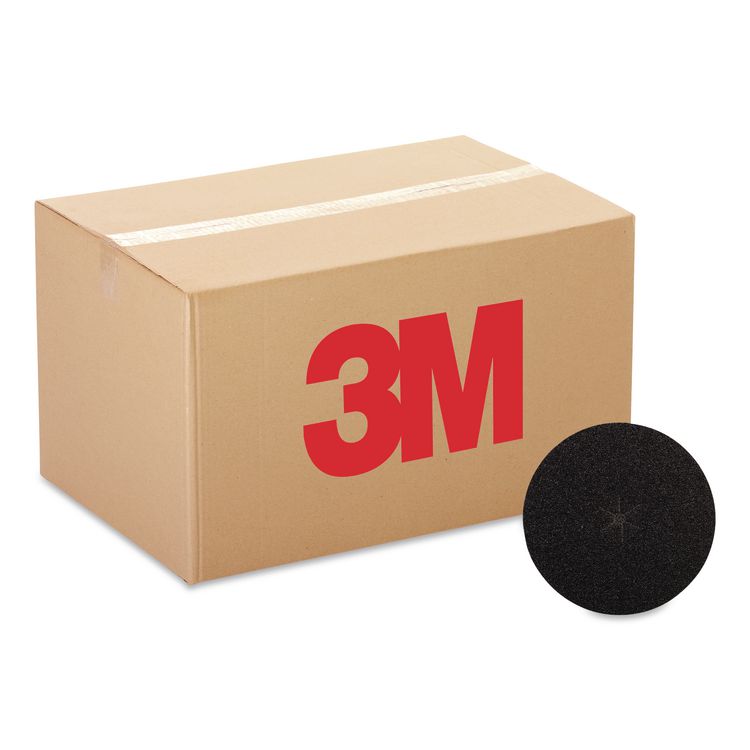 Resinite Floor Surfacing Disc, 7" Diameter, Black, 300/Carton
