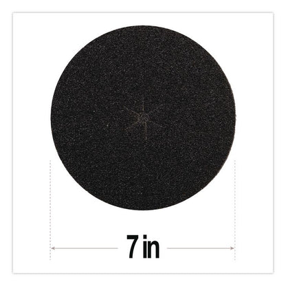 Resinite Floor Surfacing Disc, 7" Diameter, Black, 300/Carton
