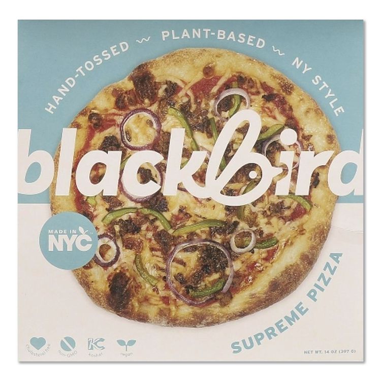 Plant-Based Supreme Pizza, 14 oz, 3/Carton