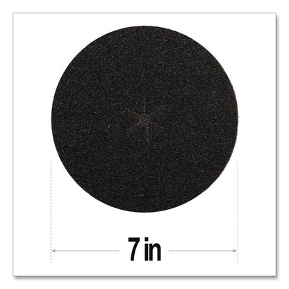 Floor Surfacing Hookit Discs, 7" Diameter, 60 Grit, Purple, 200/Carton