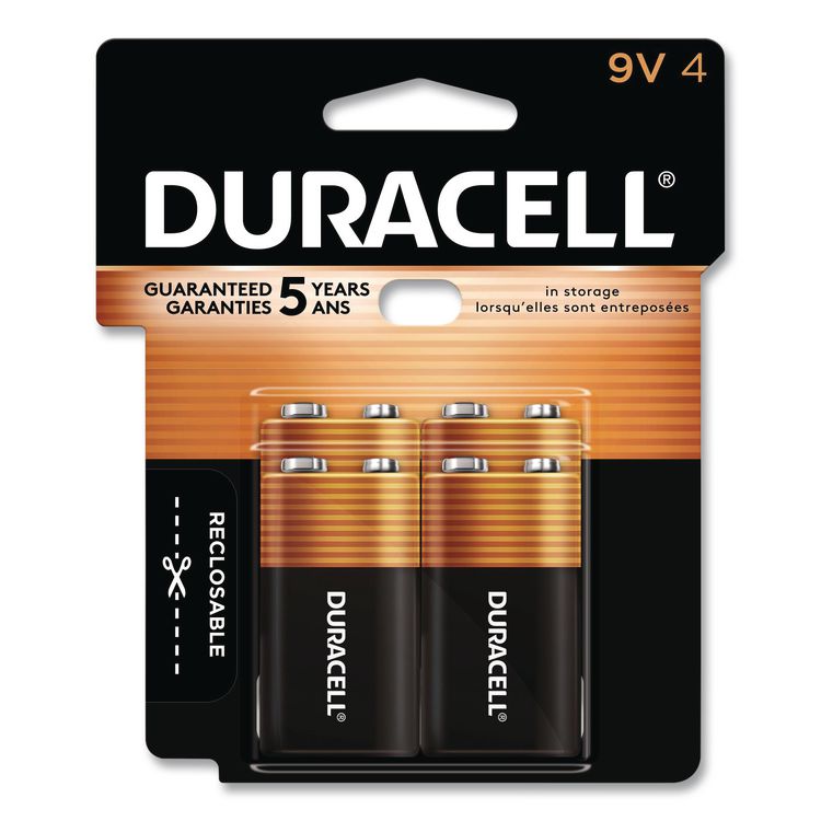 CopperTop Alkaline 9V Batteries, 4/Pack
