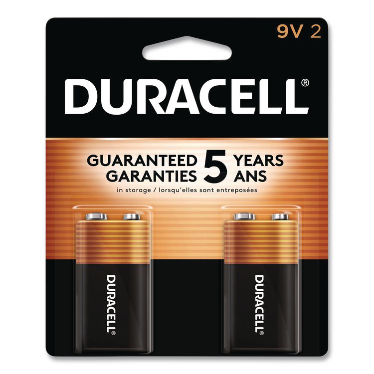 Coppertop Alkaline 9V Batteries, 2/Pack