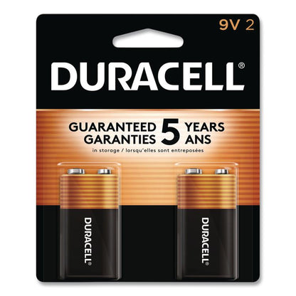 Coppertop Alkaline 9V Batteries, 2/Pack