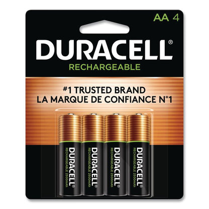 Rechargeable StayCharged NiMH Batteries, AA, 4/Pack