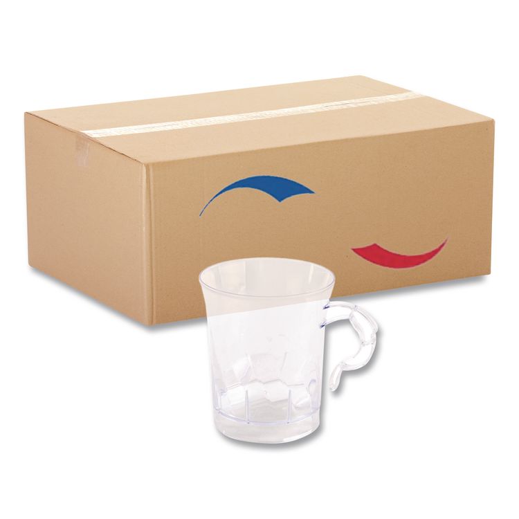 Classicware Coffee Mug, 8 oz, Clear, 192/Carton