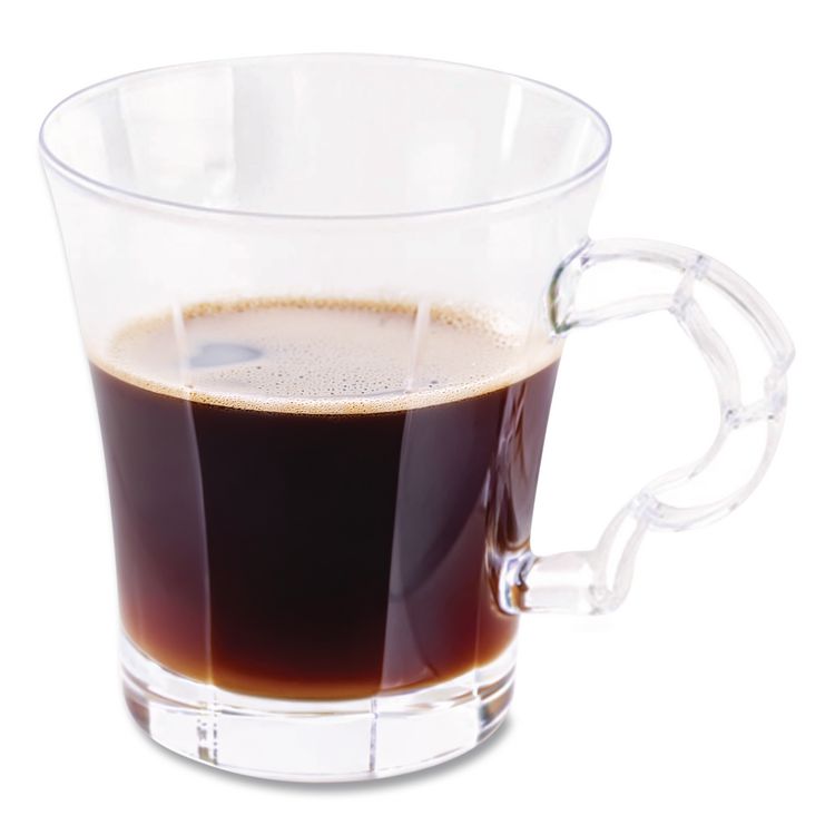 Classicware Coffee Mug, 8 oz, Clear, 192/Carton