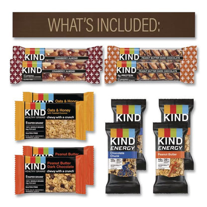 Favorites Snack Box, Assorted Variety of KIND Bars, 2.5 lb Box, 22 Bars/Box