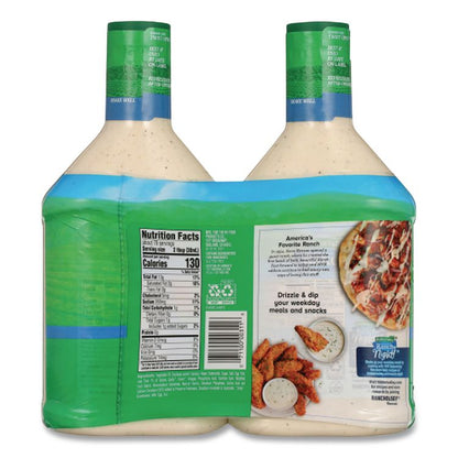 Original Ranch Dressing, 40 oz Bottle, 2 Bottles/Carton