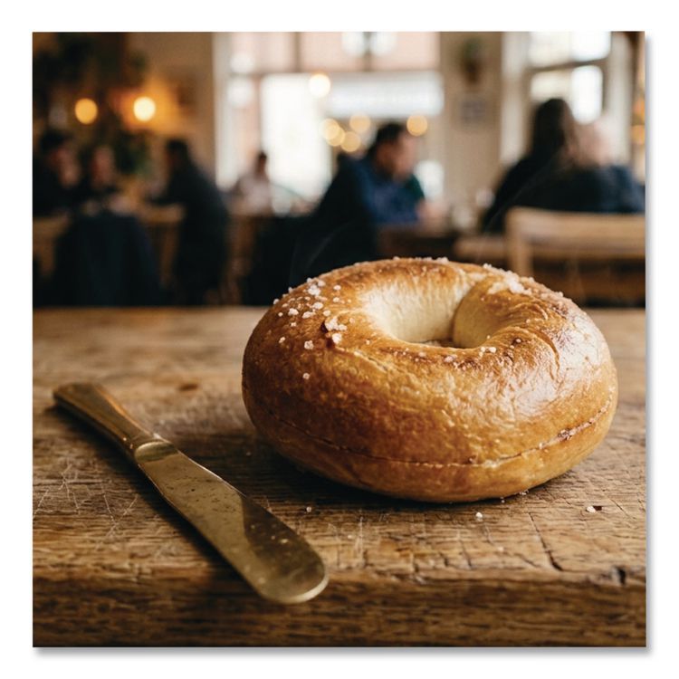 Fresh Plain Bagels, 6/Carton