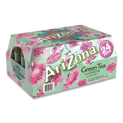 Green Tea with Ginseng and Honey, 16 oz Bottles, 24/Carton