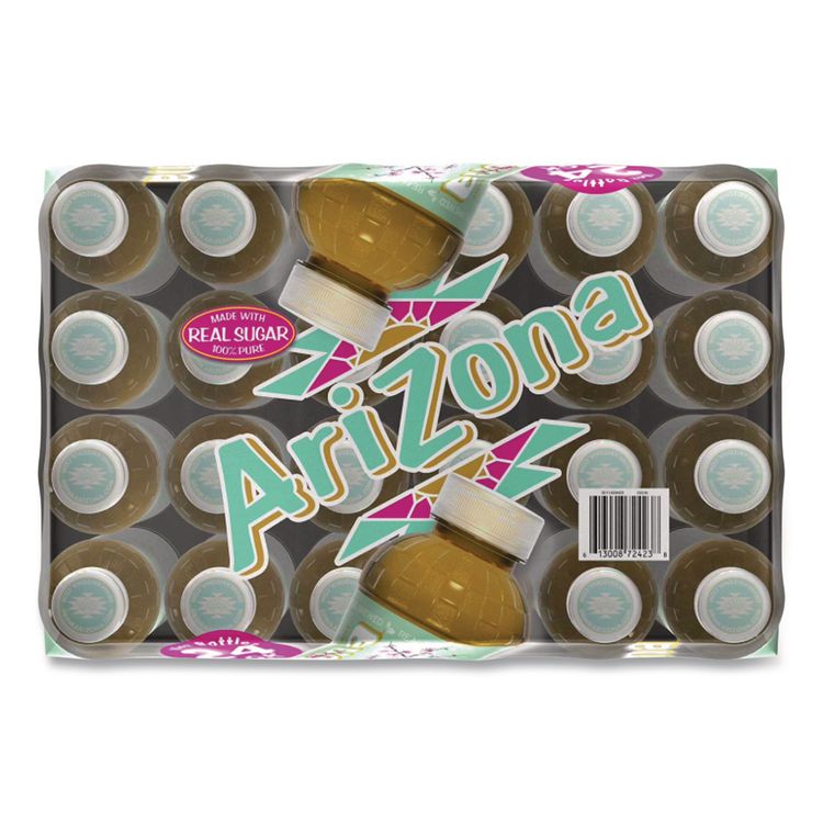 Green Tea with Ginseng and Honey, 16 oz Bottles, 24/Carton