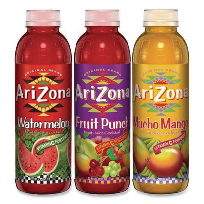 Juice Variety Pack, Fruit Punch/Mucho Mango/Watermelon, 20 oz Bottle, 24/Carton
