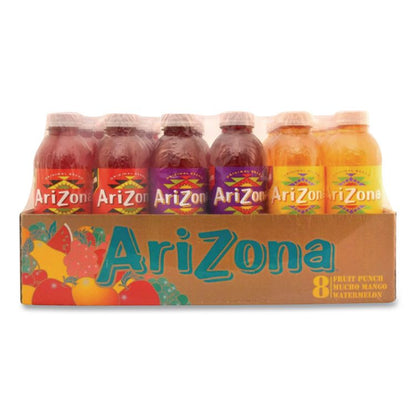 Juice Variety Pack, Fruit Punch/Mucho Mango/Watermelon, 20 oz Bottle, 24/Carton