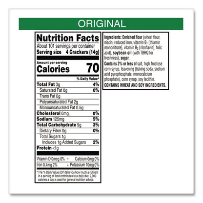 Original Club Crackers Snack Stacks, 50 oz Box