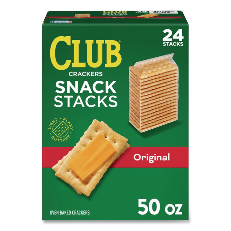 Original Club Crackers Snack Stacks, 50 oz Box