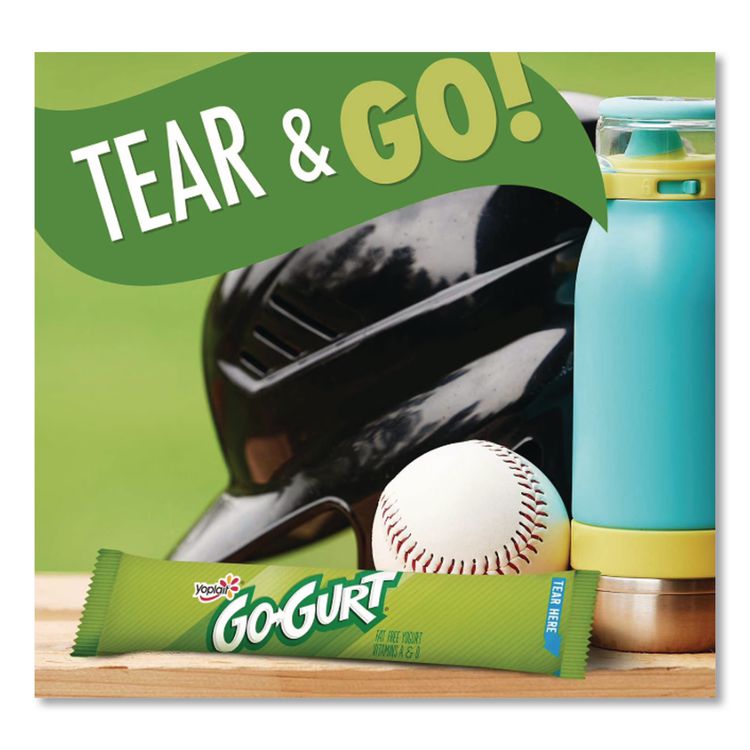 Go-Gurt Low Fat Yogurt, 2 oz Tube, 32 Tubes/Carton