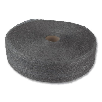Industrial-Quality Steel Wool Reel, #1 Medium, 5 lb Reel, 6/Carton