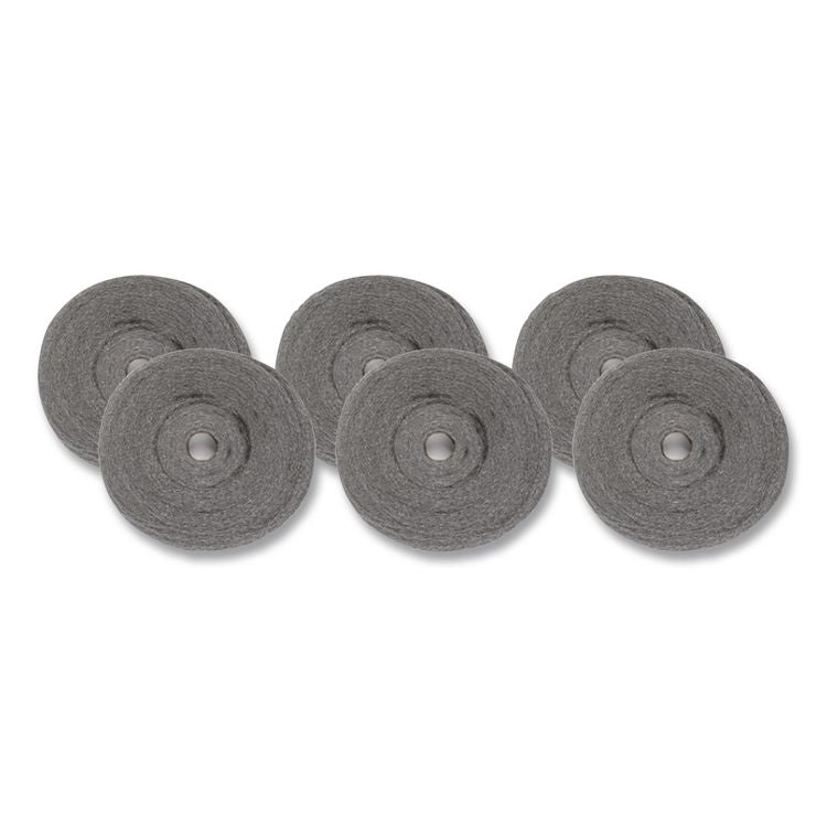 Industrial-Quality Steel Wool Reel, #1 Medium, 5 lb Reel, 6/Carton