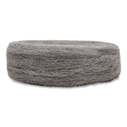 Industrial-Quality Steel Wool Reel, #2 Medium Coarse, 5 lb Reel, Steel Gray, 6/Carton