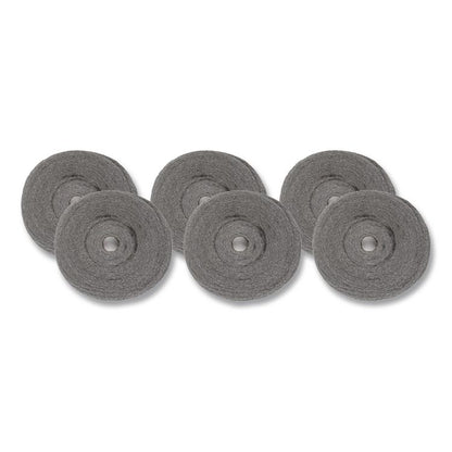 Industrial-Quality Steel Wool Reel, #2 Medium Coarse, 5 lb Reel, Steel Gray, 6/Carton