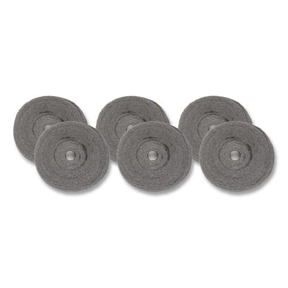 Industrial-Quality Steel Wool Reel, #3 Coarse, 5 lb Reel, Steel Gray, 6/Carton