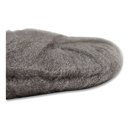 Radial Steel Wool Pads, Grade 0 (Fine): Cleaning and Polishing, 18" Diameter, Gray, 12/Carton