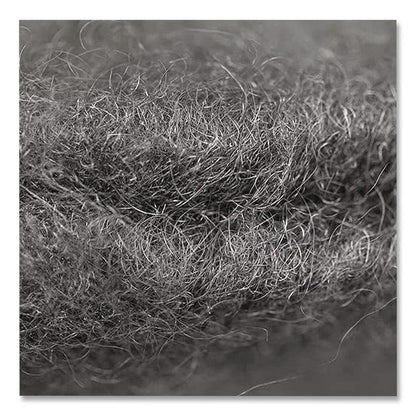 Radial Steel Wool Pads, Grade 0 (Fine): Cleaning and Polishing, 18" Diameter, Gray, 12/Carton