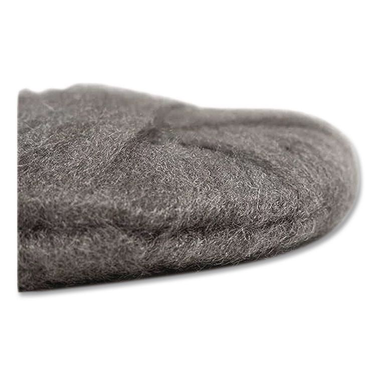 Radial Steel Wool Pads, Grade 3 (Standard): Cleaning and Polishing, 20" Diameter, Gray, 12/Carton