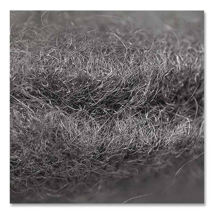 Radial Steel Wool Pads, Grade 3 (Standard): Cleaning and Polishing, 20" Diameter, Gray, 12/Carton