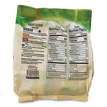 Havarti and Gouda Cheese Snack Bars, 0.75 oz Bars, 24 Bars/Carton