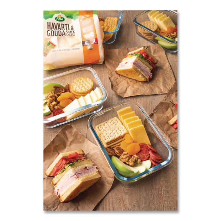 Havarti and Gouda Cheese Snack Bars, 0.75 oz Bars, 24 Bars/Carton